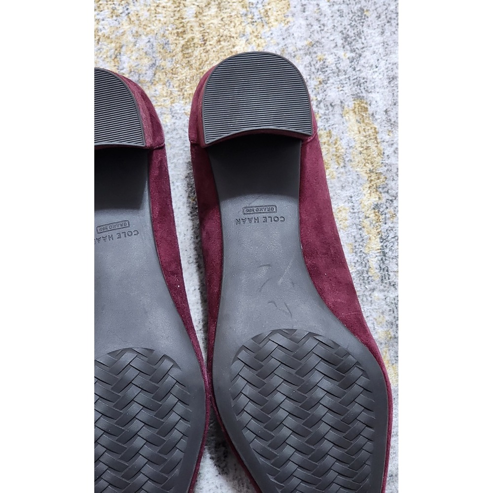 $190 Cole Haan Women's  Carlotta Black Garnet Suede Pump Size 10 B W34105 - Picture 10 of 10